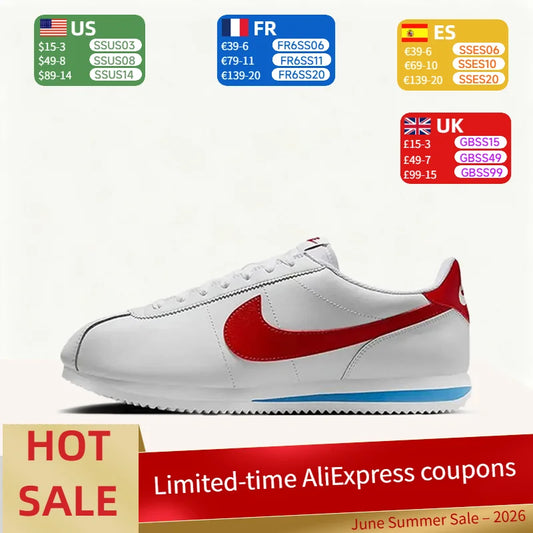 Nike Cortez: Stylish, Minimalist, Soft, Versatile, Comfortable, Durable Low-Top Running Shoes for Men – White DM4044-108