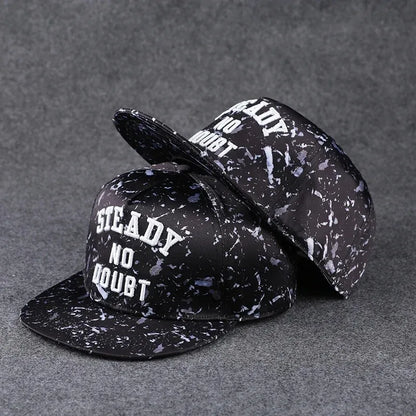 Miesten kirjaillulla tekstillä varustettu trendikäs, helposti yhdisteltävä suoralla lipalla oleva baseball-lippalakki – naisten kesäinen hiphop-hattu ulkokäyttöön, säädettävä aurinkosuojallinen lippis