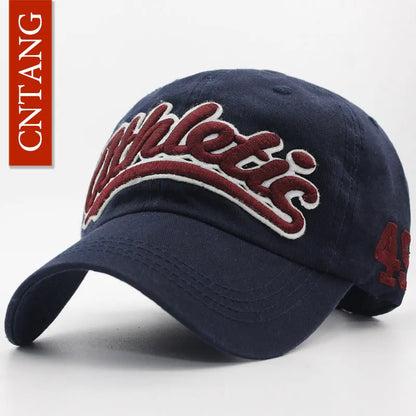 Czapka baseballowa z haftem wielkimi literami – męska letnia czapka codzienna, damska modna czapka typu snapback z bawełny, czapka z daszkiem w stylu hip-hopowym, jesienna czapka z regulowanym paskiem