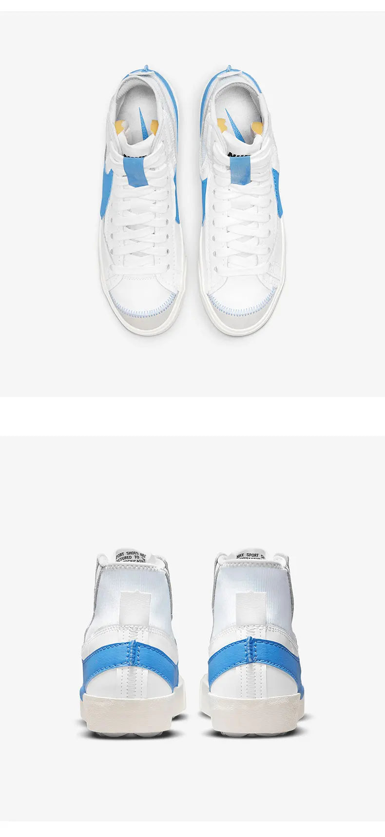 Sapatilhas casuais Nike para homem confortáveis e resistentes, de cano alto DD3111
