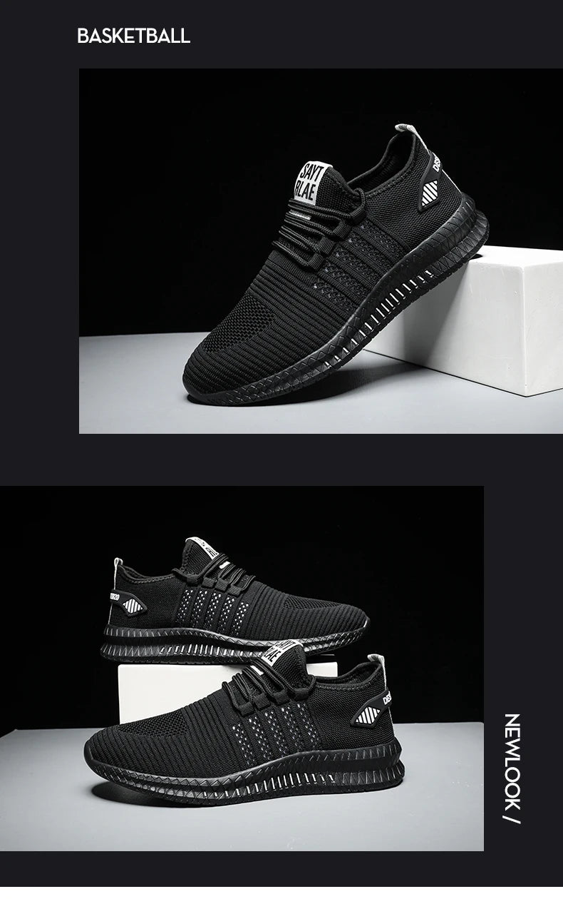 Fashion Sneakers Lightweight Men Casual Shoes Breathable Male Footwear Lace Up Walking Shoe Mens Casual Summer Shoes
