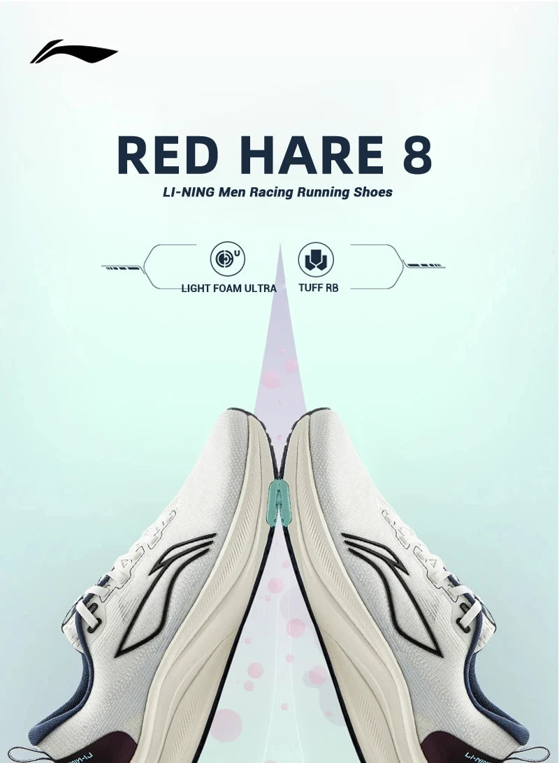 Li-Ning RED HARE 8 racersko til mænd LIGHT FOAM ULTRA reflekterende, støddæmpende og stabile sko LiNing lette sneakers ARPV001