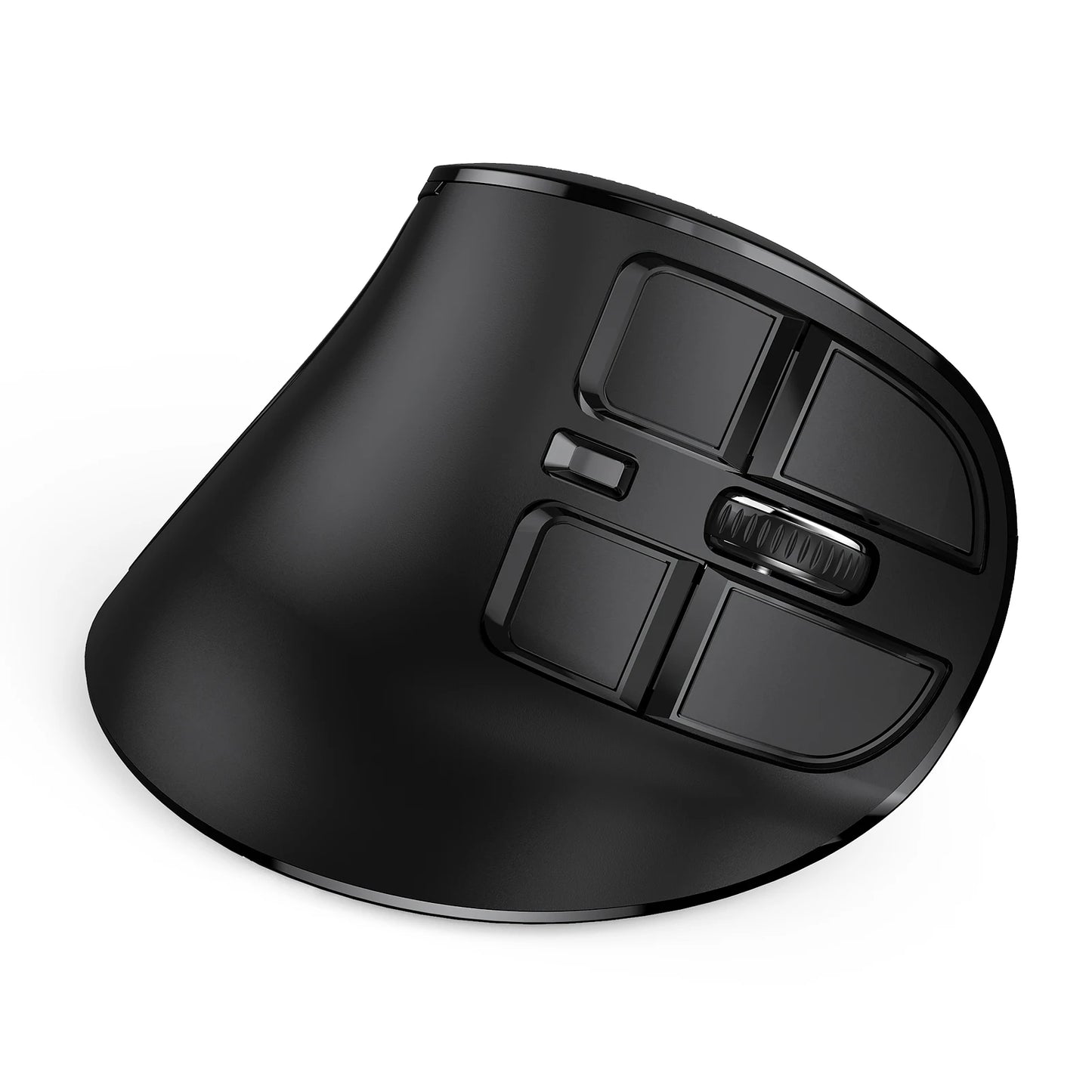 Seenda Vertical Wireless Mouse Bluetooth 5.0 Rechargeable Ergonomic Mouse for PC, Laptop, Mac, iPad & Tablet, 2.4G USB Multi-Device Wireless Mouse