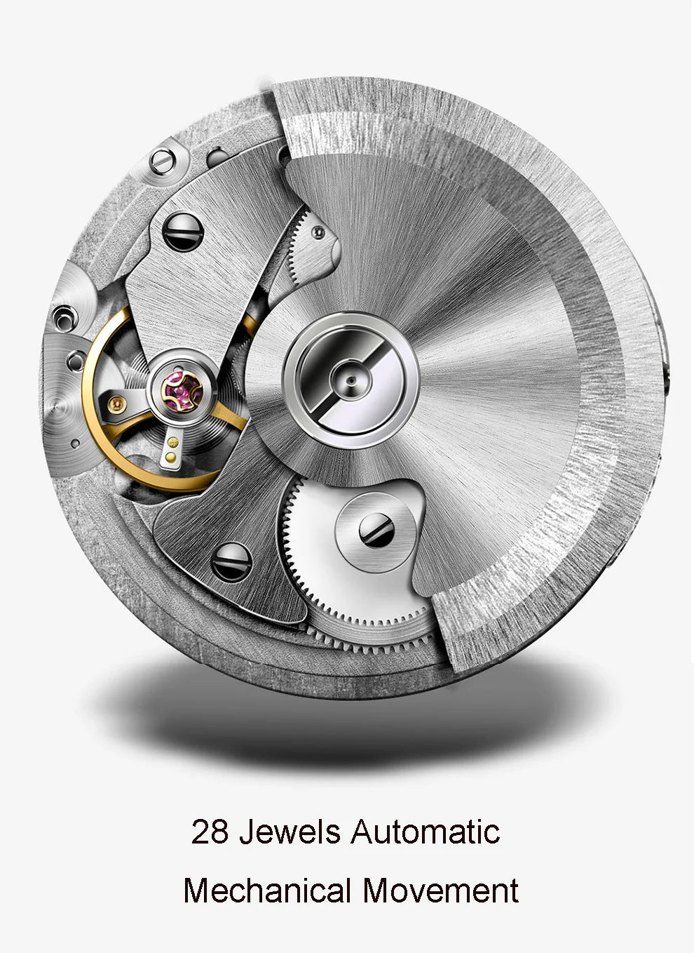 Luxury Brand Switzerland LOBINNI Ewiger Kalender Automatische mechanische Herrenuhr Saphirglas Multifunktionsuhr L13019-8