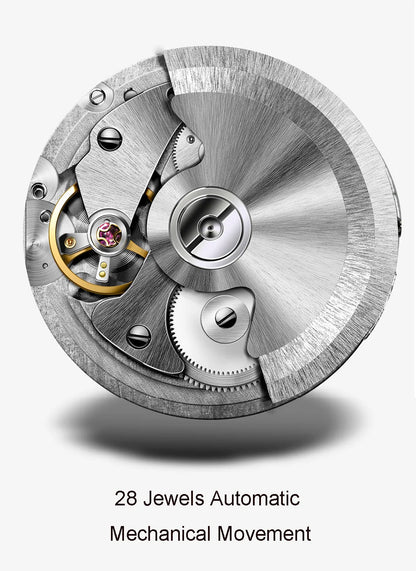 Luxury Brand Switzerland LOBINNI Ewiger Kalender Automatische mechanische Herrenuhr Saphirglas Multifunktionsuhr L13019-8