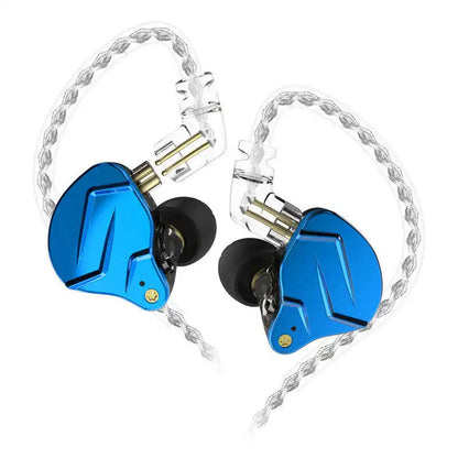KZ ZSN Pro X Hybrid HiFi Wired Earphones 1BA+1DD Metal In-Ear Earbuds with Detachable Cable, Sport Noise Cancelling Headset