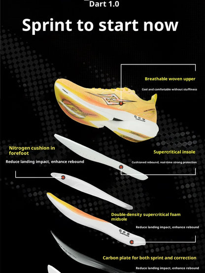 CIERSES MFXZG Carbon Plate Marathon Running Racing Shoes Professional Package Support Shock Absorber Ultra-light Sports shoes ﻿