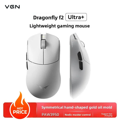 VGN Dragonfly F2 ProMax/Ultra e-sports gaming miš 42000DPI 0.125ms za Csgo latenciju, žični/bežični Dual 8K, 3 načina rada, PAW3395/3950