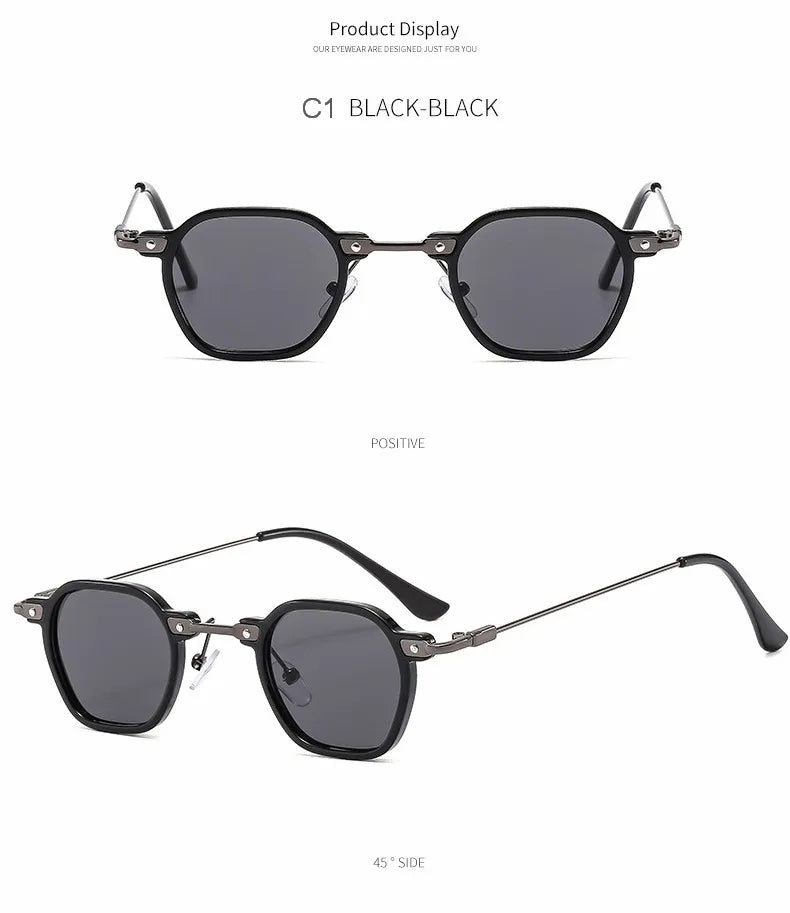 2025 Small Square Sunglasses Riding Driving Sun Glasses Women Men Brand Designer Metal Frame Eyewear Shades Oculos De Sol UV400