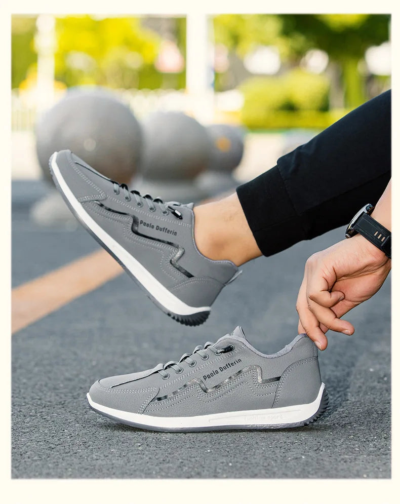 Large Size Men's Comfortable Breathable Soft Bottom Running Shoes Casual Style Sporty Retro Stripe Design Rubber Outsole