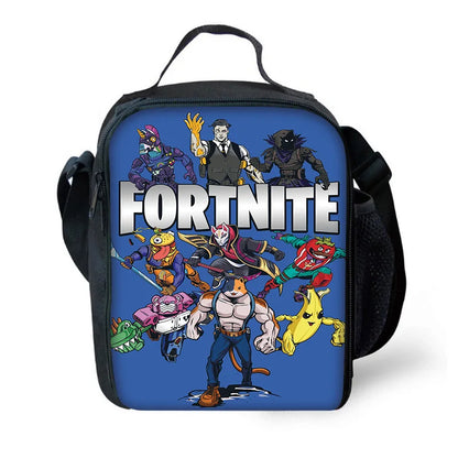 Child Insulated Large F-FortniteS Capacity Bag for Boy Hot Game Girl Student Outdoor Picnic Resuable Thermal Cooler Lunch Box