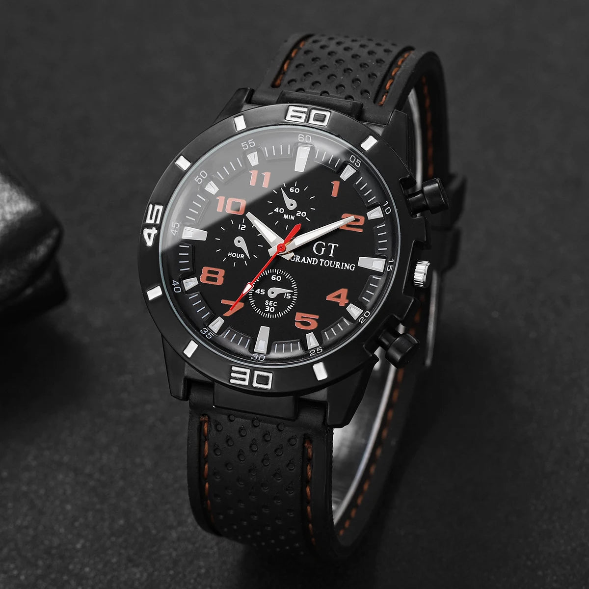 Men Sports Watches Casual Silicone Band Men's Quartz Watch Clock Reloj Hombre（Without Box）