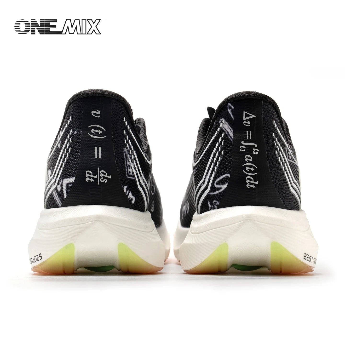 ONEMIX New Nylon Carbon Board Marathon Running Racing Shoes Shock-Absorbing Professional Stable Support Ultra-Light Rebound Sneakers