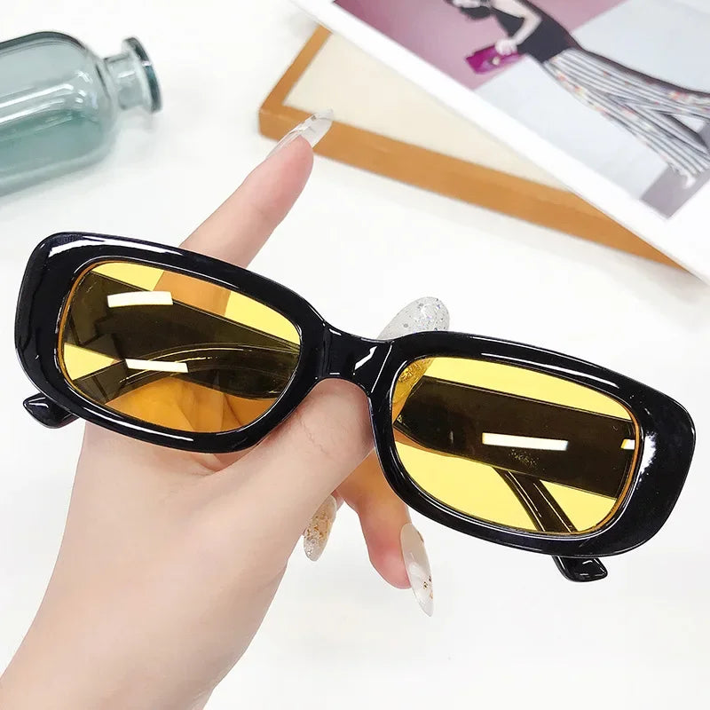 Fashion Classic Red Sunglasses Lens Mens Ladies Womens Retro Vintage UV400 Glasses Eyewear Luxury Square Outdoor Sun Glasses