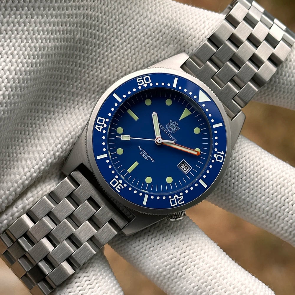 STEELDIVE Official SD1979 High Quality 200M Waterproof 42.5MM NH35 Automatic Ceramic Bezel Sapphire Glass Men Dive Watch Reloj