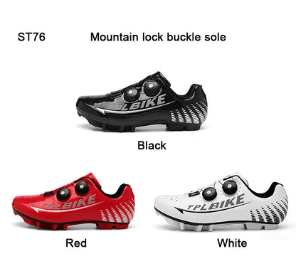New Men's and Women's Bicycle Shoes,Outdoor Cycling Shoes,Three Functional Soles,Professional Training Shoes