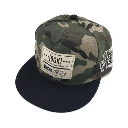 Miesten kirjaillulla tekstillä varustettu trendikäs, helposti yhdisteltävä suoralla lipalla oleva baseball-lippalakki – naisten kesäinen hiphop-hattu ulkokäyttöön, säädettävä aurinkosuojallinen lippis