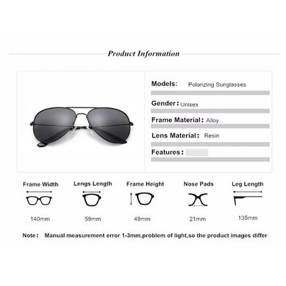 Polarized Sunglasses Men Women Classic Fashion Brand Designer Driving Sun Glasses