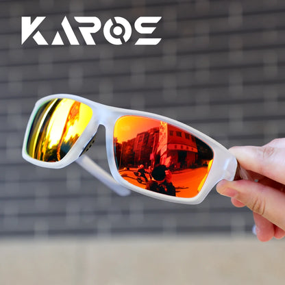 Karos Polarized Glasses UV400 Men Women Cycling Fishing Running Outdoor Sports Sunglasses Bike Eyewear For Driving Riding YZ2012