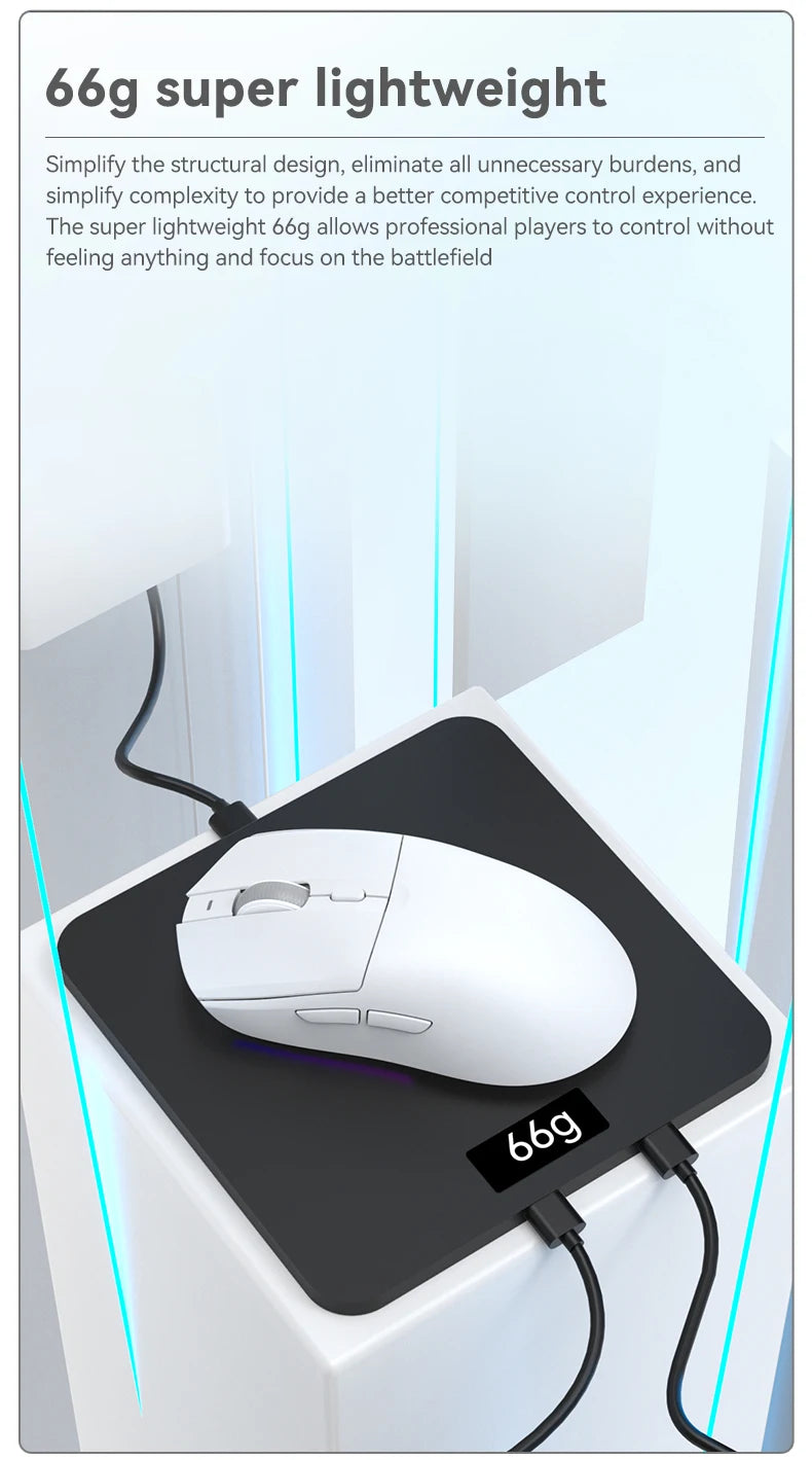 AJAZZ AJ139 Pro belaidė žaidimų pelė PMW3395/PAW3311, 26000 DPI ultralengva įkraunama belaidė žaidimų pelė, skirta kompiuteriui, nešiojamajam kompiuteriui ir e. sportui