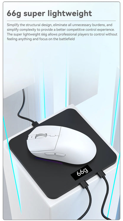 AJAZZ AJ139 Pro belaidė žaidimų pelė PMW3395/PAW3311, 26000 DPI ultralengva įkraunama belaidė žaidimų pelė, skirta kompiuteriui, nešiojamajam kompiuteriui ir e. sportui