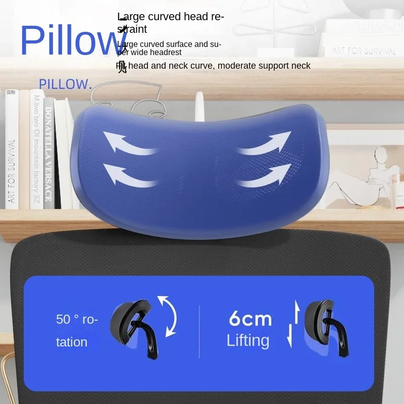 Silla de oficina ergonómica de malla con soporte lumbar, silla de escritorio para ordenador de respaldo alto para adultos, silla de trabajo cómoda para largas jornadas