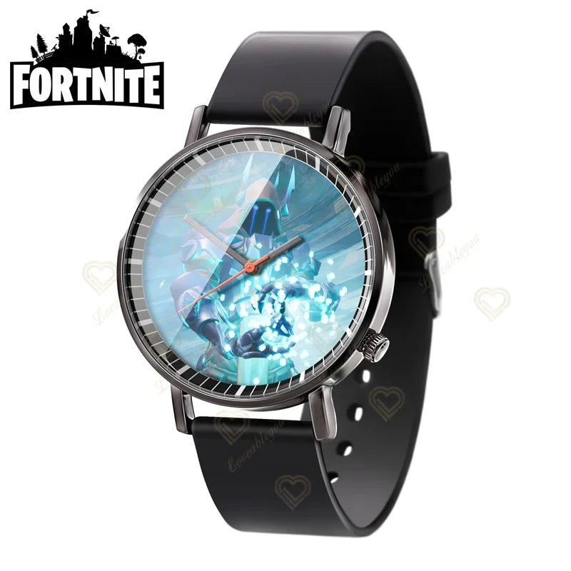 Wrist Watch F-Fortnited Cook Watch Trend Fashion Creative Quartz Student Watches Battle Game Figure Model Kids Birthday Gift