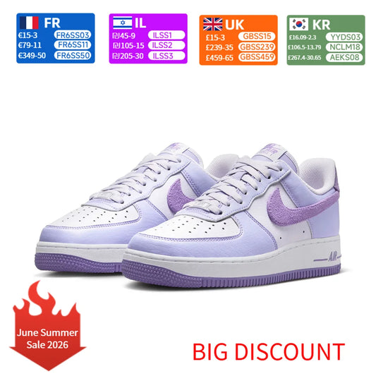 Nike Air Force 1'07 Women's Sneakers Classic Style Durable Leather Comfort Cushioned Casual Everyday Shoes HQ3905-500