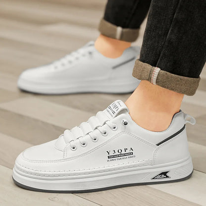 Men's Summer Fashionable Casual Driving Shoes Sporty Slip-On Loafers Versatile Comfortable Breathable Wear-Resistant Leather -..