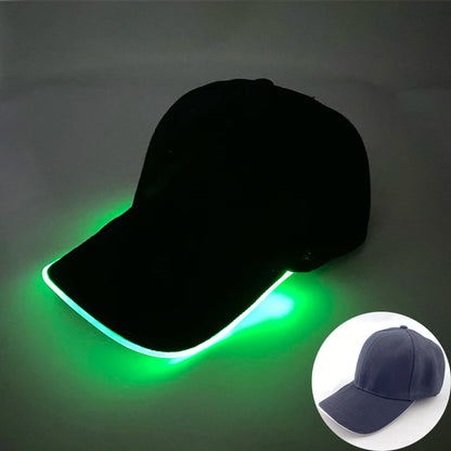 Модерна светеща бейзболна шапка с LED осветление, хип-хоп шапка за бар и клуб, флуоресцентна шапка за мъже и жени, DJ танци, парти аксесоари и костюм costume