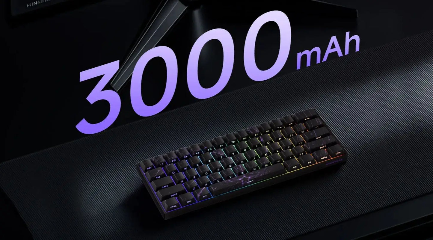 MONSGEEK FUN60 PRO&MAX HE Teclado mecânico 60% sem fios para gaming com switches magnéticos, Rapid Trigger 8K, ARGB e personalização
