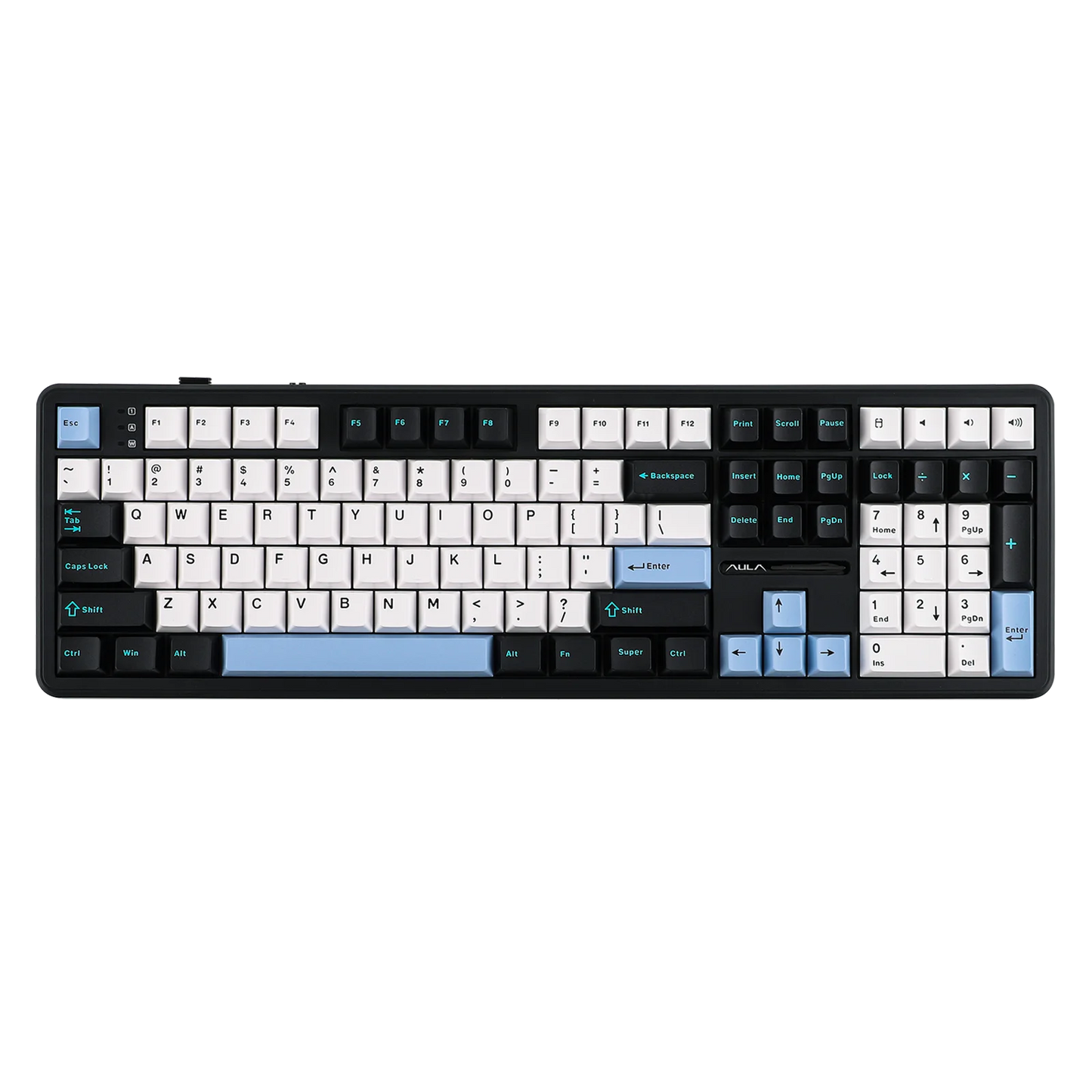 EPOMAKER x AULA F108 Full Size 100% ANSI Layout Hot-Swap Wired/2.4GHz/Bluetooth 5.0 Wireless Mechanical Keyboard RGB Backlight