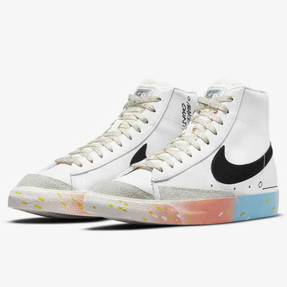 Оригинални сезонни унисекс кецове Nike Blazer Mid High-Top за ежедневно носене DJ4278-101
