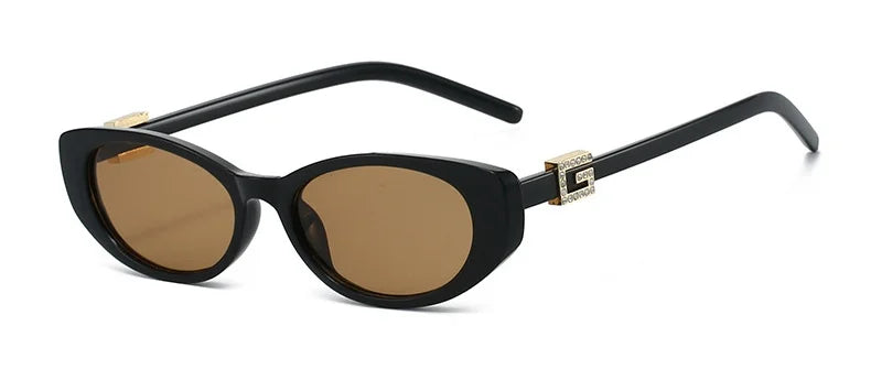 Sexy Cat Eye Sunglasses Women Vintage Small Frame Leopard Sun Glasses Female Black Shades Ladies Fashion Eyewear Oculus De Sol
