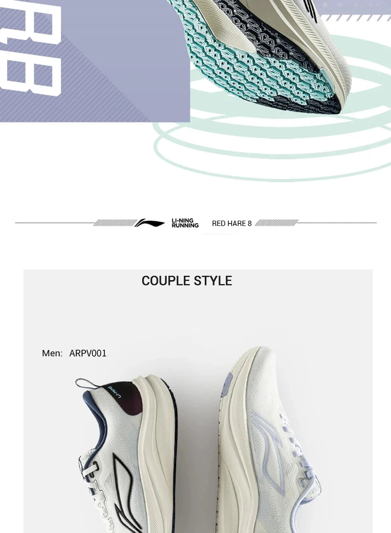 Li-Ning RED HARE 8 racersko til mænd LIGHT FOAM ULTRA reflekterende, støddæmpende og stabile sko LiNing lette sneakers ARPV001