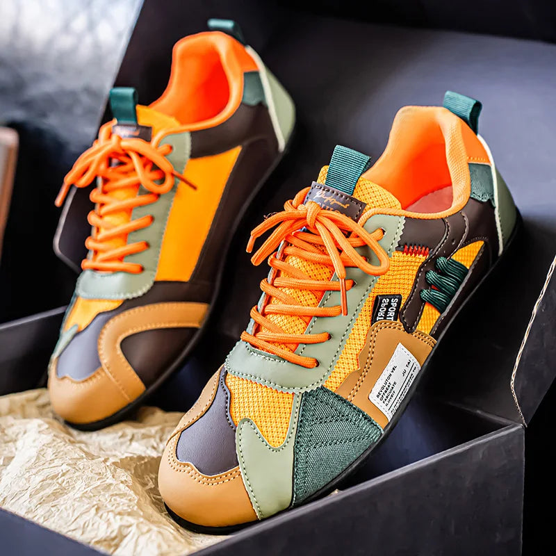 Scarpe sportive casual da uomo taglia grande per tutte le stagioni, semplici, leggere e confortevoli - Di tendenza, versatili, resistenti, di alta qualità B