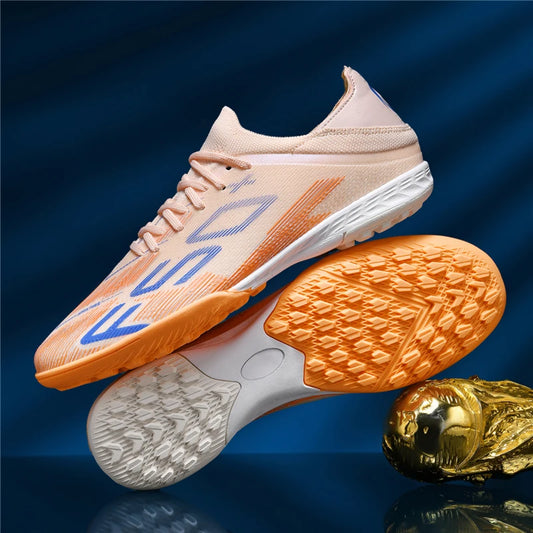 Nuove scarpe da calcio da uomo di alta qualità, tacchetti, scarpe da football, sneakers bestseller indoor per futsal, antiscivolo, da partita su erba, alte, outdoor