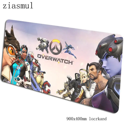 Overwatch mouse pad 90x40cm mousepads Aesthetic gaming mousepad gamer Gorgeous personalized mouse pads keyboard PC pad