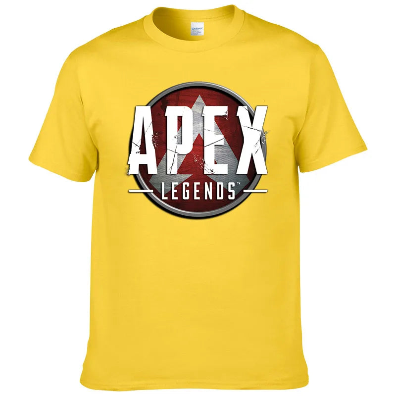 Short Sleeve Print T Shirt Men Summer Cotton Tshirt Clothing New Fashion Casual Apex Legends Harajuku Tee Style Cool Top F81