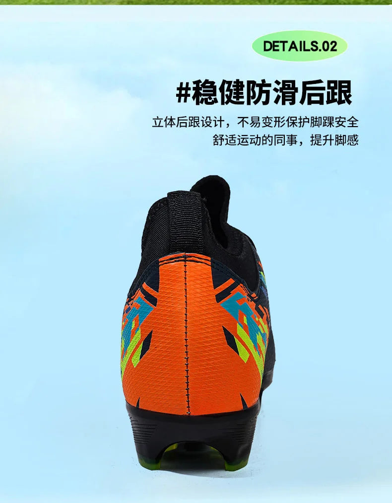 Casual Comfortable Men Sports Shoes Soccer Shoes Men Anti-slip Outdoor Grass Training Breathable Lace-up Football Boots