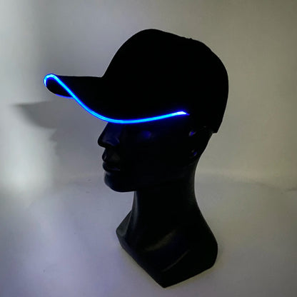 Модерна светеща бейзболна шапка с LED осветление, хип-хоп шапка за бар и клуб, флуоресцентна шапка за мъже и жени, DJ танци, парти аксесоари и костюм costume
