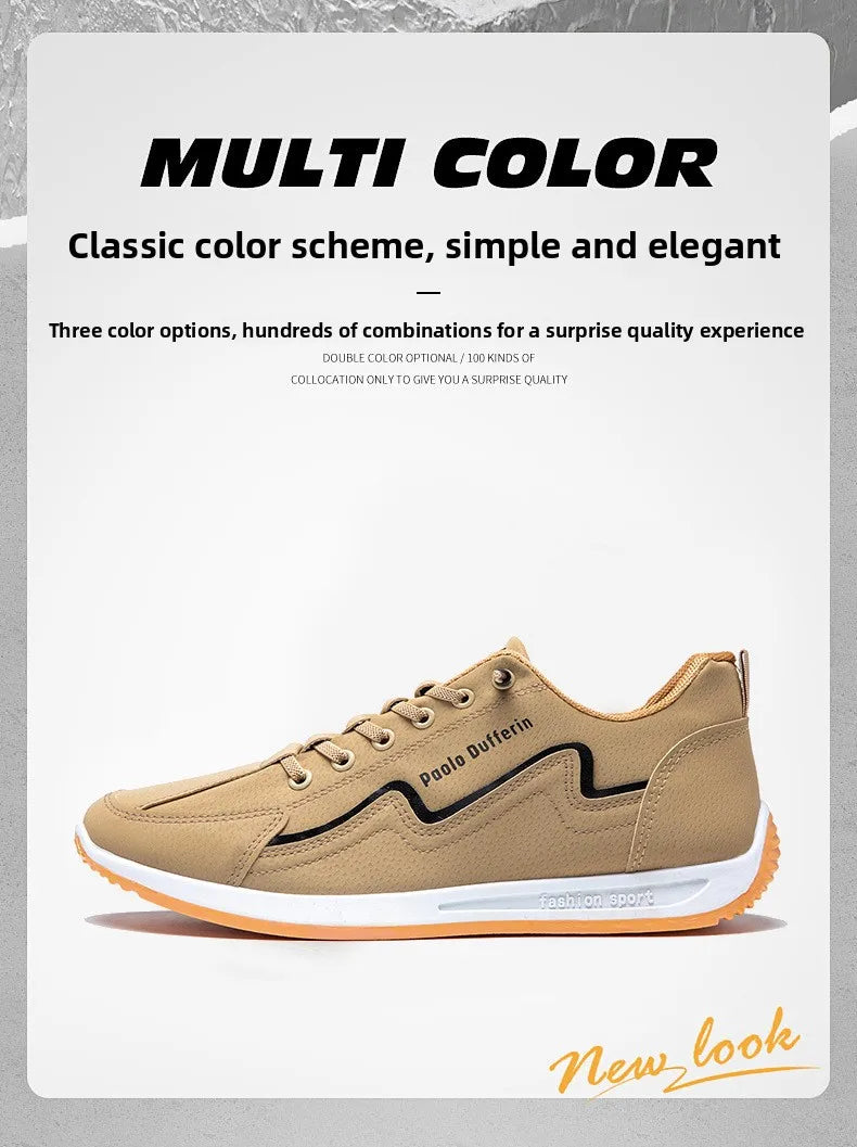 Large Size Men's Comfortable Breathable Soft Bottom Running Shoes Casual Style Sporty Retro Stripe Design Rubber Outsole