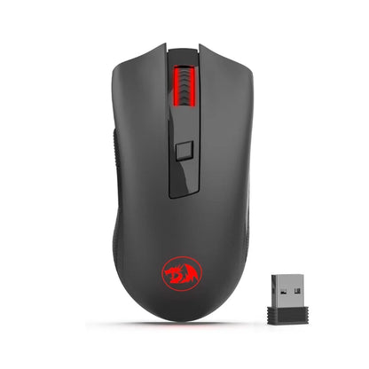 Mouse wireless ottico Redragon M652 2.4G con ricevitore USB, mouse portatile per gaming e ufficio, 5 livelli DPI regolabili