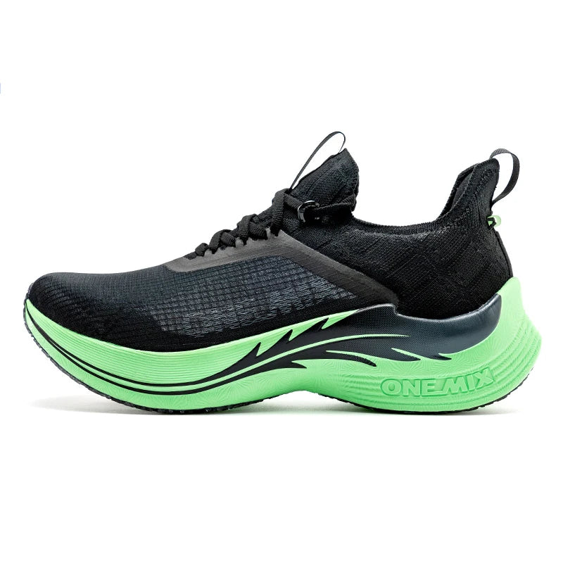 ONEMIX tekaški čevlji za maraton z ogljikovimi ploščami – profesionalni, stabilna podpora, blaženje udarcev, ultralahki, odbojni športni superge
