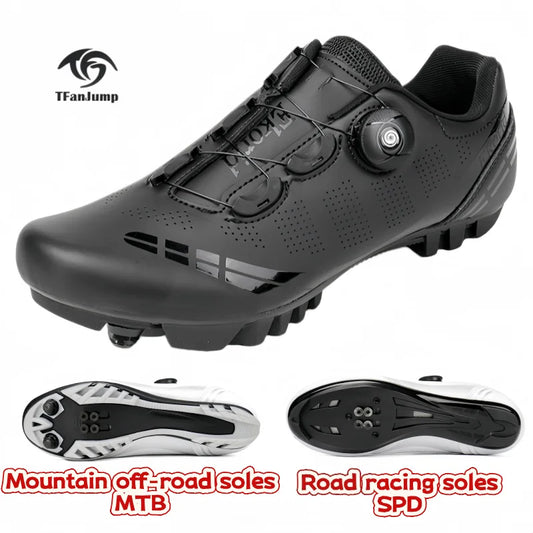 Scarpe da mountain bike MTB da uomo, traspiranti, antiscivolo, ad alta rigidità, adatte per gare su strada all’aperto e percorsi fuoristrada in montagna 37-46