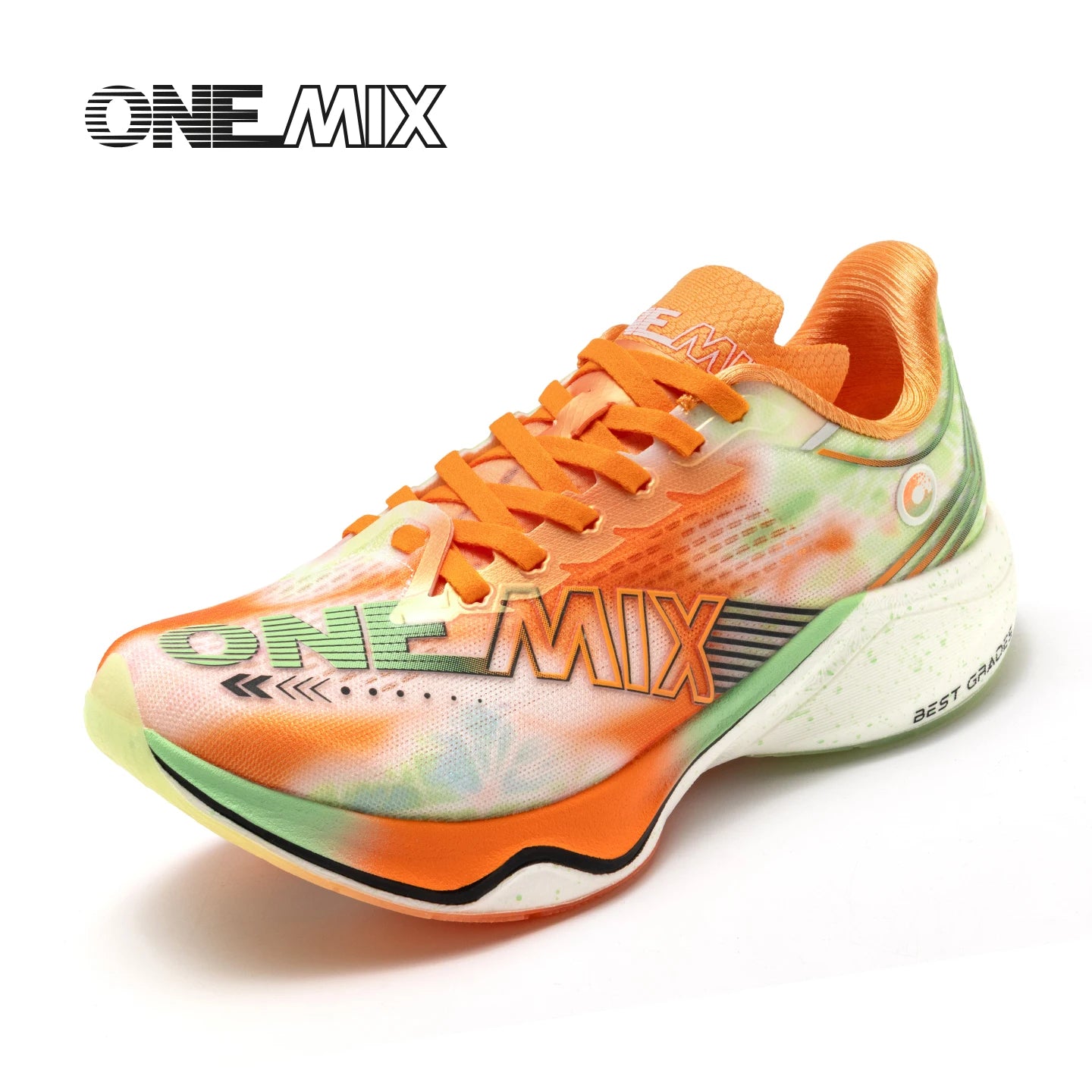 ONEMIX New Nylon Carbon Board Marathon Running Racing Shoes Shock-Absorbing Professional Stable Support Ultra-Light Rebound Sneakers