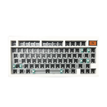 Kit de teclado mecânico ZUOYA GMK81 Hot-swappable Bluetooth 2.4G sem fios com retroiluminação RGB, estrutura gasket, suporte para