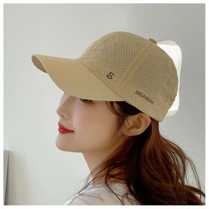 Men Women Mesh Moisture-Waging Quick Dry Baseball Cap Male Summer Female Originality Adjustable Breathable Sun Visor Fishing Hat