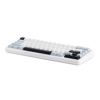 Teclado mecânico EPOMAKER x AULA F65 com layout 65%, hot-swap, montagem gasket e ligação com fios/Bluetooth/2.4G sem fios para Mac/Win
