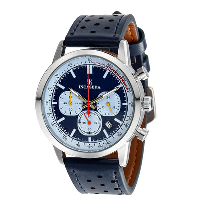 INCASEDA chronograph 42mm multifunctional quartz movement men's luxury series ultra bright luminous fashionable quartz watch
